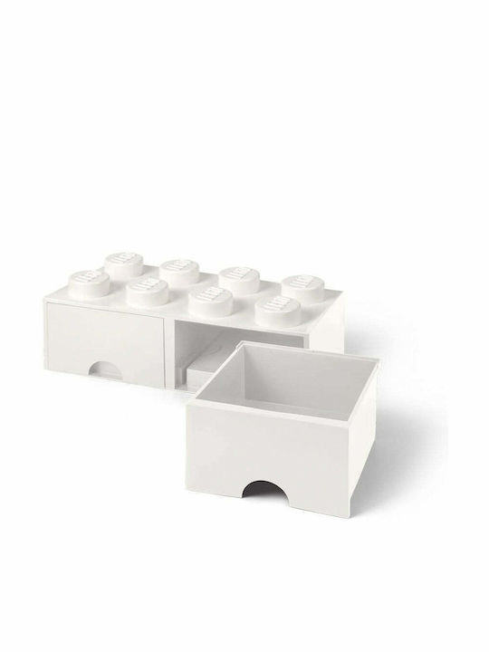 Lego din Plastic 8 Knobs Alb 50x25x17cm 1buc