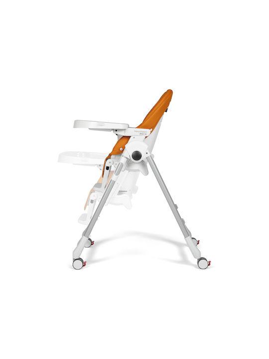 Peg Perego Prima Pappa Follow Me Foldable Baby Highchair With Adjustable Height Gray