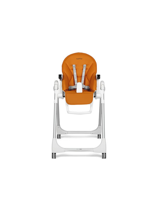 Peg Perego Prima Pappa Follow Me Αναδιπλούμενο Καρεκλάκι Φαγητού με Ρυθμιζόμενο Ύψος Ροζ