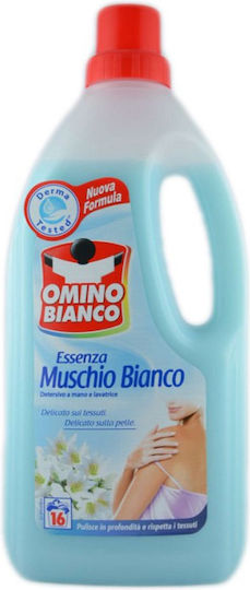 Omino Bianco Liquid Laundry Detergent Marseille with Fragrance White Musk 1lt (16 Measuring Cups)