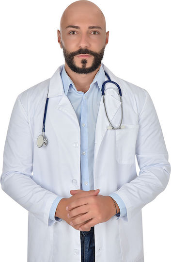 B-Well Fabio Unisex Ιατρική Ρόμπα Λευκή