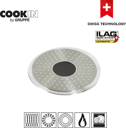 Gruppe Cookin Γκριλιέρα από Χυτό Αλουμίνιο με Αντικολλητική Επίστρωση 28cm