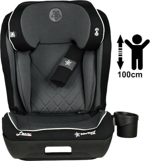 Bebe Stars Leon Καθισματάκι Αυτοκινήτου i-Size με Isofix Black