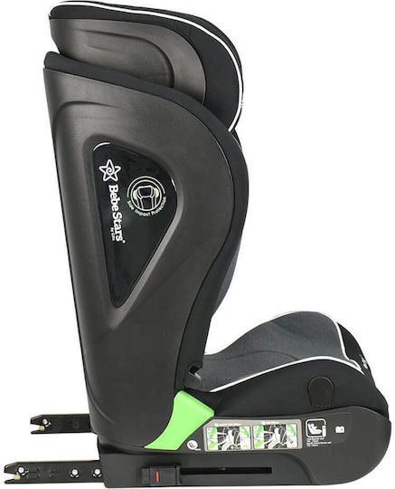 Bebe Stars Leon Καθισματάκι Αυτοκινήτου i-Size με Isofix Black