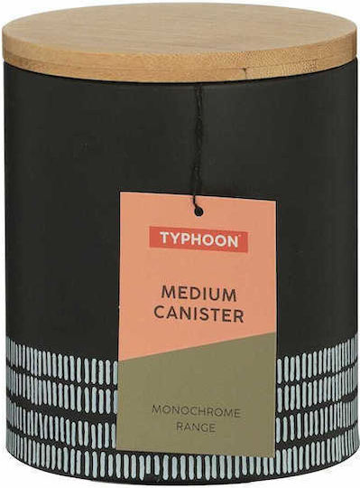 Typhoon Vase Allgemeine Verwendung mit Deckel Metallisch Schwarz 1000ml