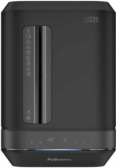 Fellowes Distrugător de Documente LX 220 Tăiere transversală 20 Foi cu Coș 30lt