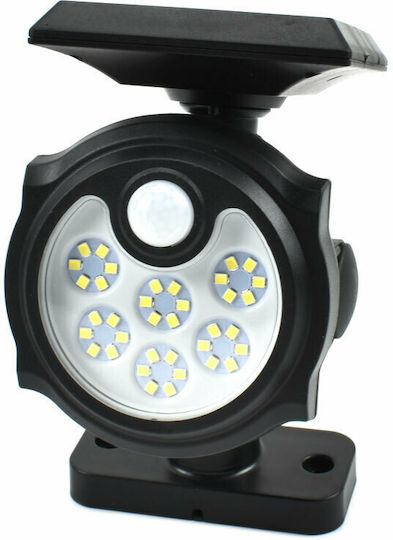 Wall Mounted Solar Light 0.8W Cold White 6500K with Motion Sensor IP65 13cmx12cmx12cmcm