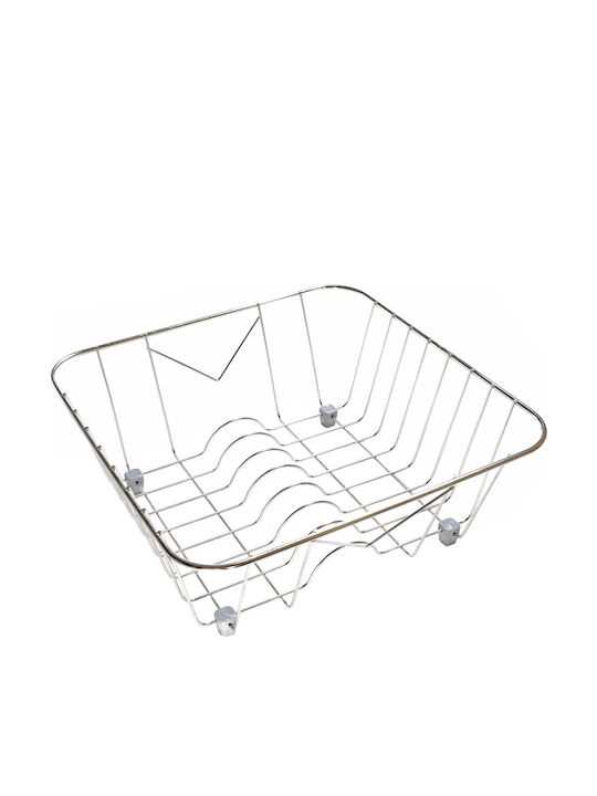 Sanitec Νο 1 Στραγγιστήρι Γούρνας Inox Ασημί 33x28cm