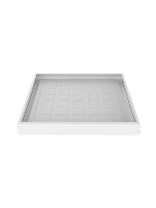 Elvhx Τετράγωνο Χωνευτό LED Panel Ισχύος 40W με Ψυχρό Λευκό Φως 59.5x59.5εκ.