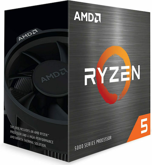 AMD Ryzen 5 5600X 3.7GHz Επεξεργαστής 6 Πυρήνων για Socket AM4 σε Κουτί με Ψύκτρα