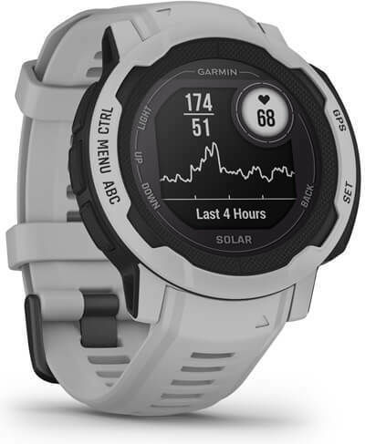 Garmin Instinct 2 Solar 45mm Αδιάβροχο Smartwatch με Παλμογράφο (Mist Gray)