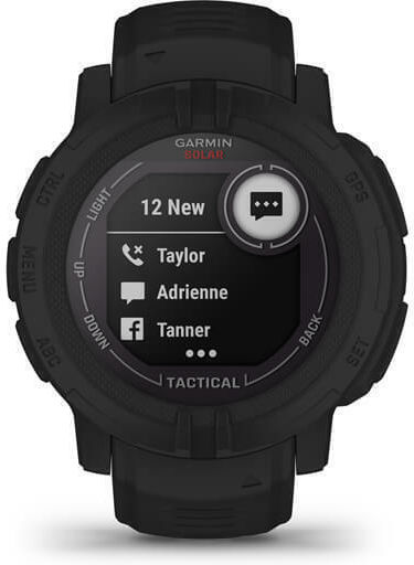 Garmin Instinct 2 Solar Tactical Edition 45mm Αδιάβροχο Smartwatch με Παλμογράφο (Black)