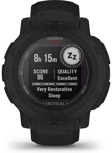 Garmin Instinct 2 Solar Tactical Edition 45mm Αδιάβροχο Smartwatch με Παλμογράφο (Black)