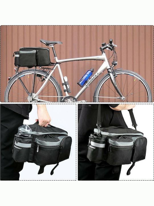 Wozinsky Wozinsky Geantă pentru portbagaj bicicletă 6L Negru WBB3BK