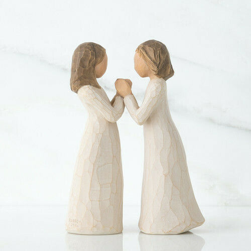 Willow Tree Dekorativ Statuette aus Polyresin Sisters by Heart 13cm 1Stück