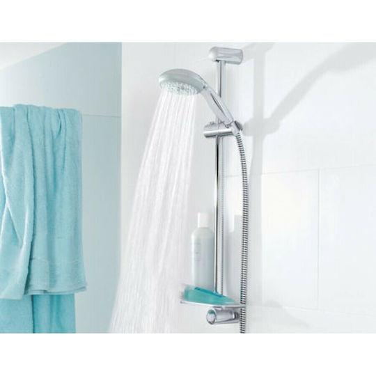Grohe Tempesta Βέργα Ντουζ με Τηλέφωνο και Σπιράλ Chrome