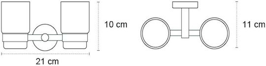 Karag Uno Wandmontiert Getränkehalter Inox Karag Uno Wandmontiert Getränkehalter Inox