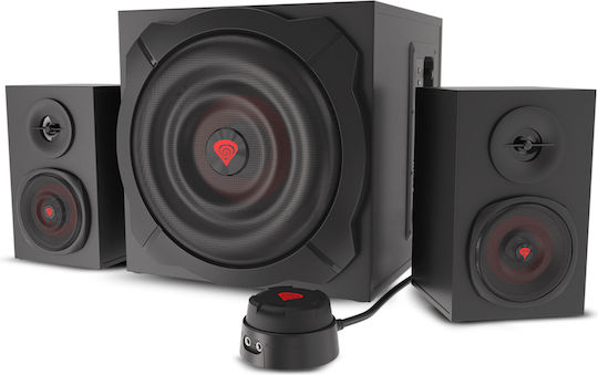 Genesis Helium 610BT Ηχεία Υπολογιστή 2.1 με Bluetooth και Ισχύ 60W σε Μαύρο Χρώμα