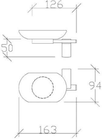 Tema Wandmontierte Seifenschale Silber
