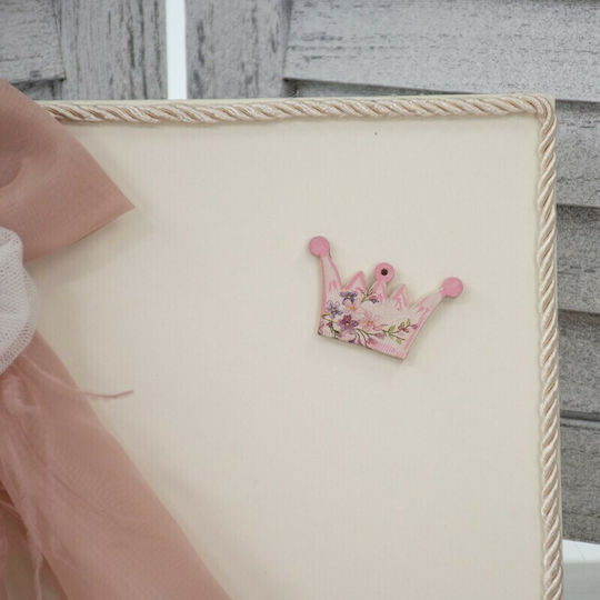 Papillon Kids Принцески Замък Handmade Книга за Гости с Тема Корона от Картон