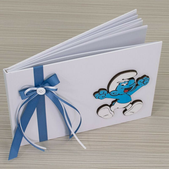 Papillon Kids Smurfs Handmade Guest Book Smurfs