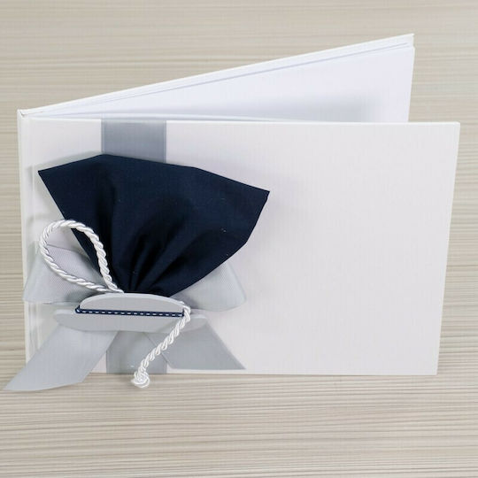 Papillon Kids Small Mister Handmade Baptism Guest Book Made of Cardboard