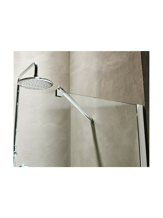 Tema Διαχωριστικό Ντουζιέρας 90x180cm Clear Glass Chrome