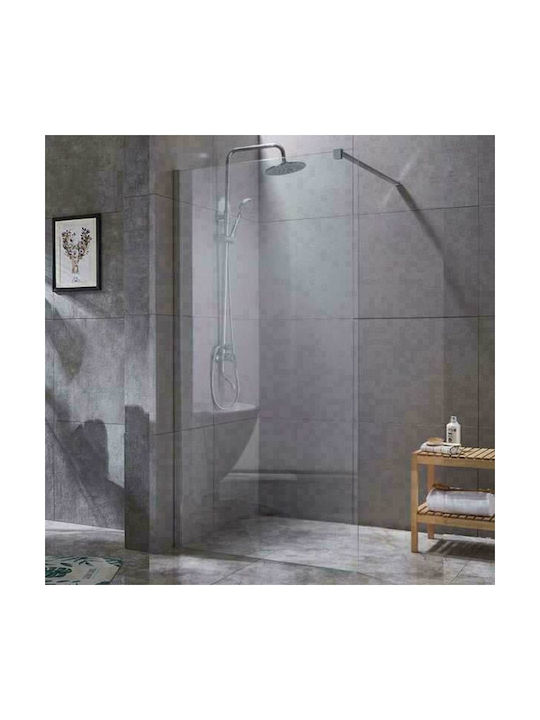 Gloria Panel Duschwand für Dusche 80x195cm Klarglas Chrom