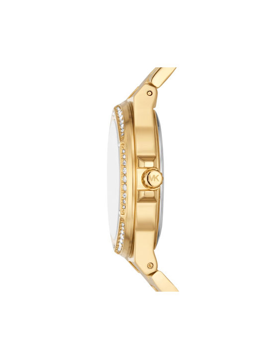 Michael Kors Lennox Uhr mit Gold Metallarmband