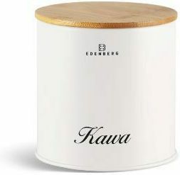 Edenberg Set of 4 Jars for Sugar Brown Coffee Tea with Lid Made of Brown Stainless Steel 4 Pieces