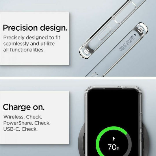 Spigen Ultra Hybrid Задна корица Пластмаса 2мм Прозрачен (Galaxy S22+ 5G)