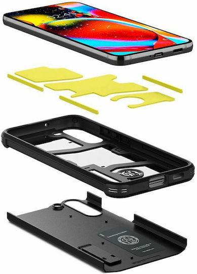 Spigen Tough Armor Back Cover Plastic Black (Galaxy S22)