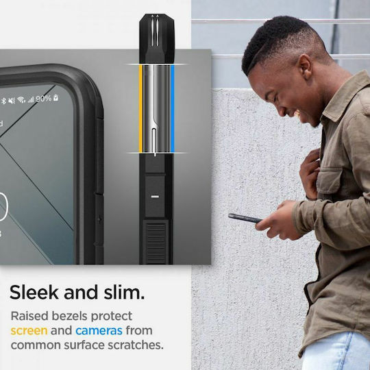 Spigen Tough Armor Back Cover Plastic Black (Galaxy S22)