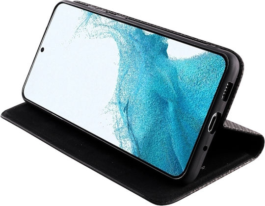 Idol 1991 Elite Anti-RFID Книга Изкуствена кожа Черен (Galaxy S22 5G)
