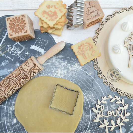 Scrap Cooking Πλάστης Ζαχαροπλαστικής από Ξύλο 4.5cm