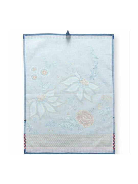 PiP Studio Flower Festival Πετσέτα Κουζίνας από 100% Βαμβάκι σε Μπλε Χρώμα 50x70cm