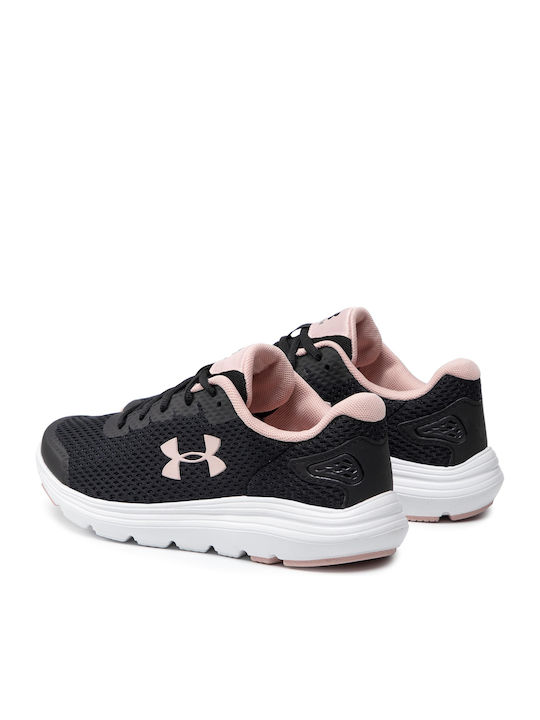 Surge 2 Women's Running Sport Shoes Black / White / Particle Pink
