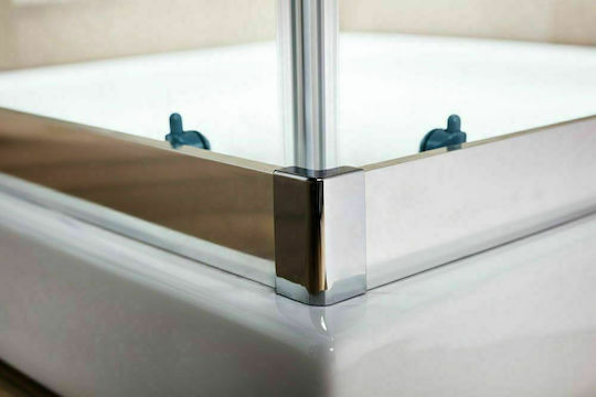 Tema Καμπίνα Ντουζιέρας με Συρόμενη Πόρτα 90x90x180cm Clear Glass