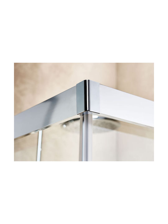 Tema Καμπίνα Ντουζιέρας με Συρόμενη Πόρτα 80x80x180cm Fabric