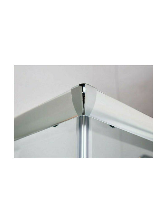 Tema Καμπίνα Ντουζιέρας με Συρόμενη Πόρτα 80x80x180cm Fabric