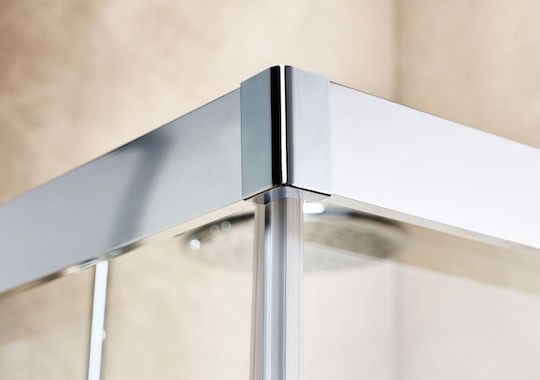 Tema Καμπίνα Ντουζιέρας με Συρόμενη Πόρτα 90x90x180cm Fabric