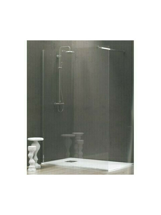 Karag Walkin 1 Διαχωριστικό Ντουζιέρας 150x200cm Clear Glass Cromo