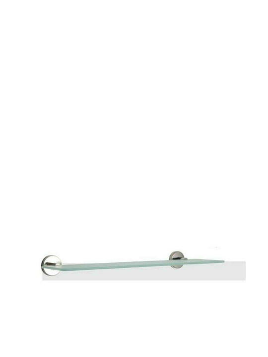 Tema Wall Mounted Bathroom Glass Shelf 50x15x6cm Transparent