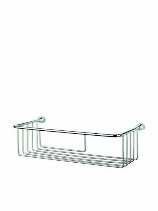 Tema Montat pe perete Raft Baie Inox 30x15x11cm Argintie