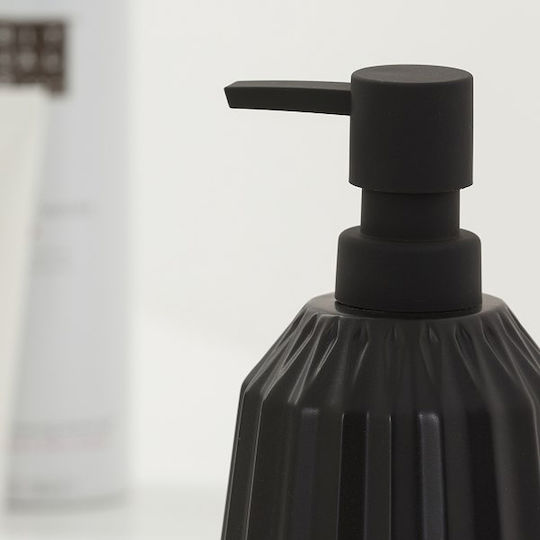 Sealskin Arte Dispenser από Πορσελάνη Μαύρο 400ml