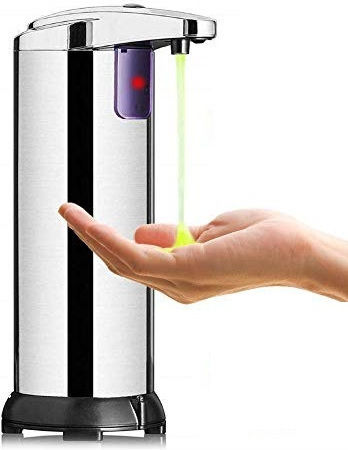 Gloria Auto-On Dispenser Μεταλλικό με Αυτόματο Διανομέα Ασημί 250ml