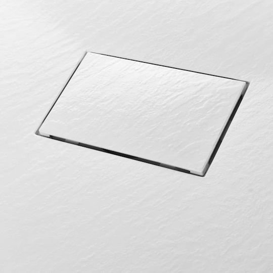 vidaXL Rectangular Acrylic Shower White 80x100x2.6cm
