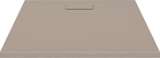 vidaXL Dus Rectangular Acrilic 100x80cm Maro