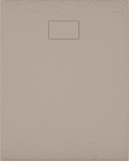 vidaXL Dus Rectangular Acrilic 100x80cm Maro