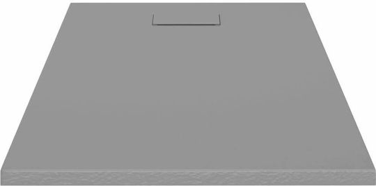 vidaXL Rectangular Acrylic Shower Gray 120x70x2.6cm